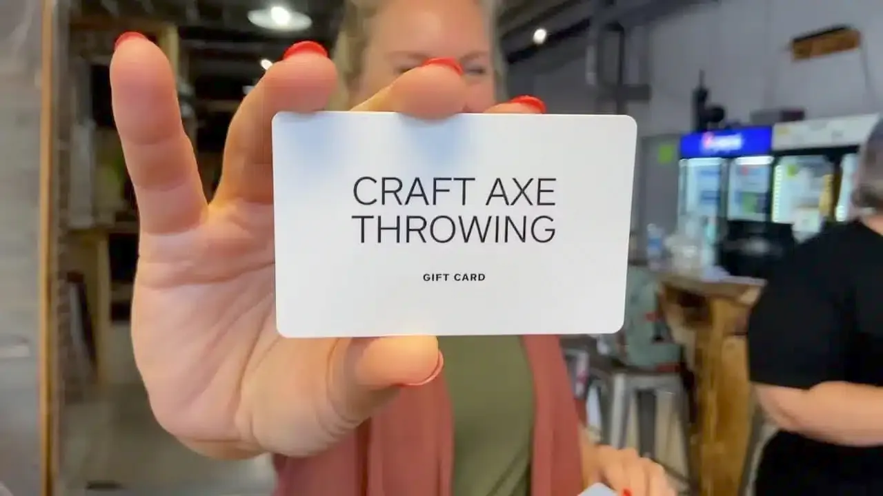 Craft Axe Throwing gift card — eGift or classic