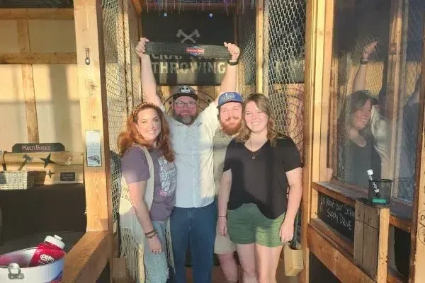 1 hour axe throwing session in Springfield